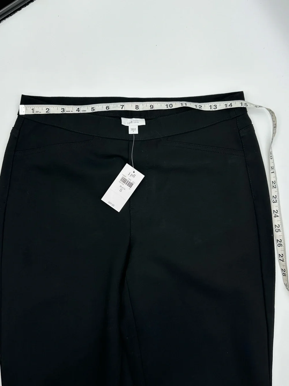 J.Jill Black Ponte Slim Leg Trouser Pants size S NWT